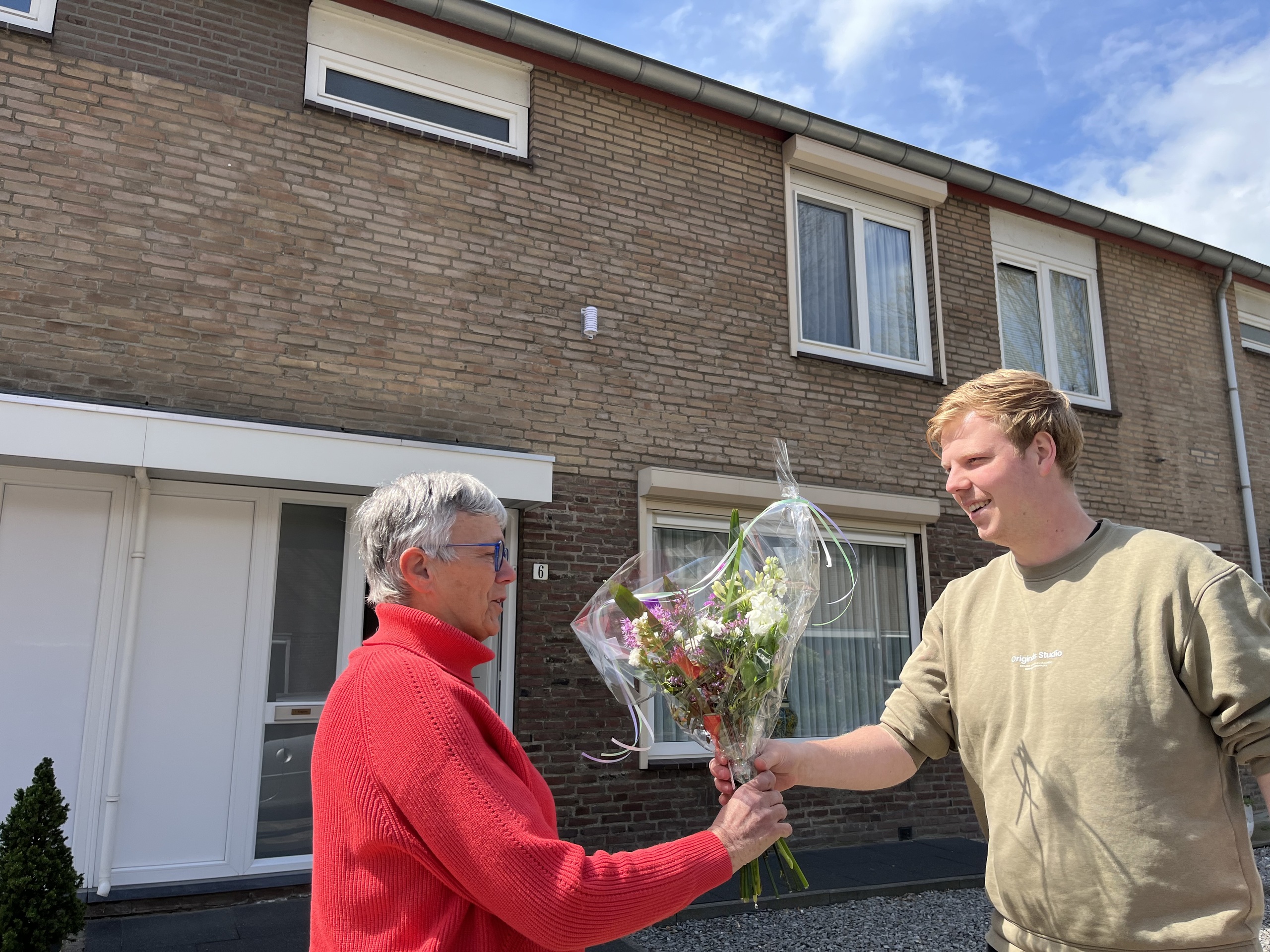 Inwoner sensor gevel huis