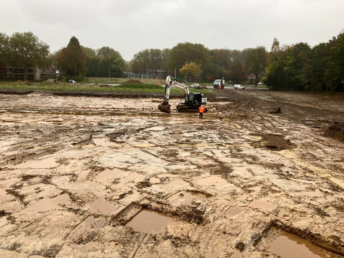 Graafwerkzaamheden op Locatie nieuwbouw Vidar