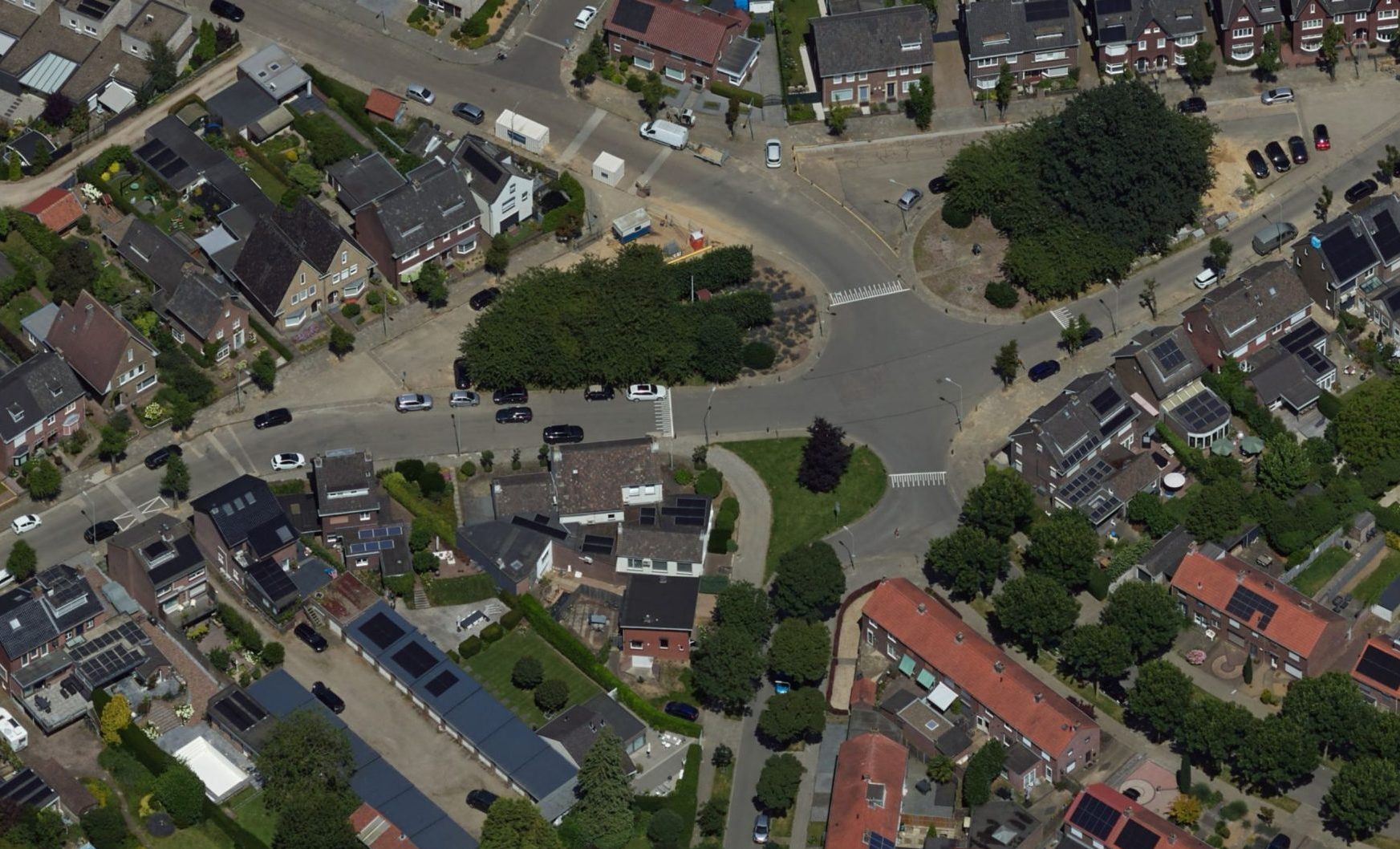 Luchtfoto Norbertijnenstraat Geleen