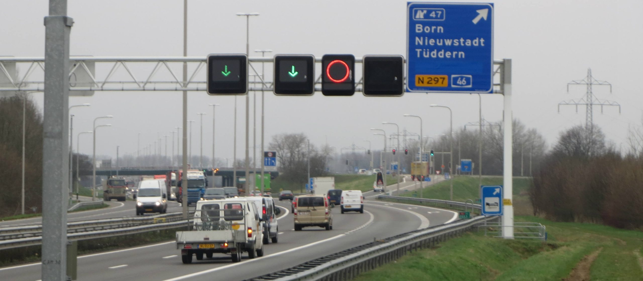 A2 bij afrit 47 (Born)