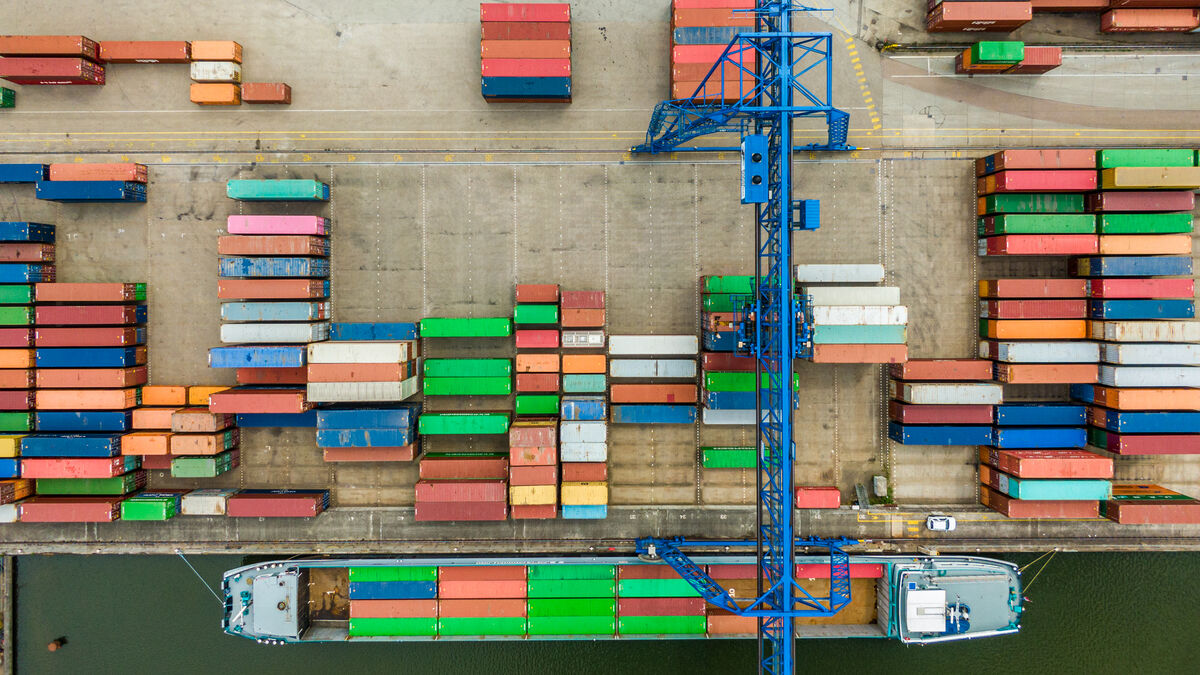 Bovenaanzicht Born containers