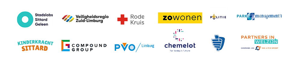 Dit zijn onze partners: Kinderkracht, Compound, Stadslabs, ZoWonen, Parkmanagement, Handhaving, Veiligheidsregio, Rode Kruis, PIW, Chemelot, PVO, Politie.