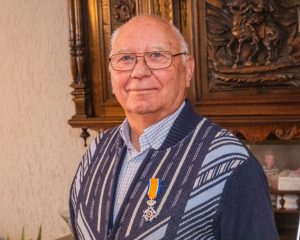 De heer M.M. (Math) Verhaeg (81) uit Grevenbicht